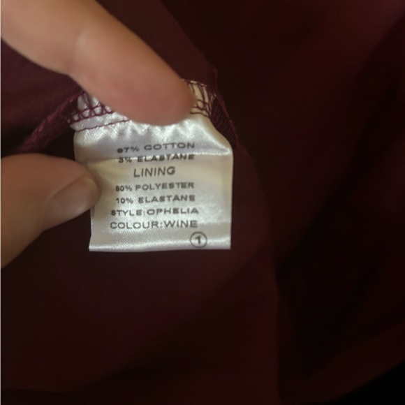 Lindy Bop: Ophelia in Wine (with pockets!) sz 16 - Picture 6 of 7